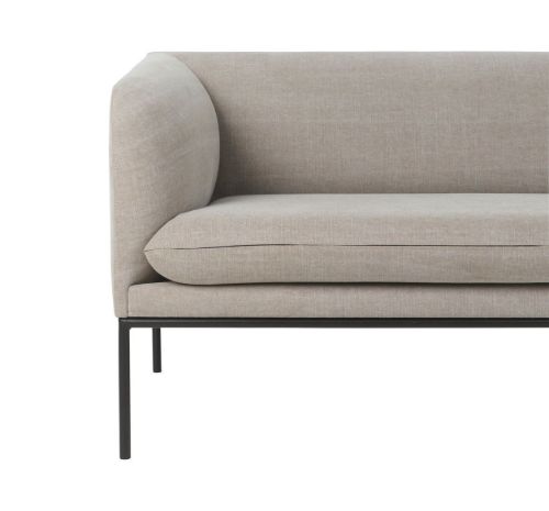Ferm Living Turn 2-Sitzer-Baumwollleinen B: 160 cm – Natur