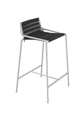 Thorup Copenhagen Noel Counter Chair SH: 67 cm - Stål/Sort