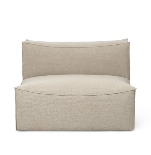 Ferm Living Catena Sofa Center S100 Rich Linen 95x95 cm - Natural