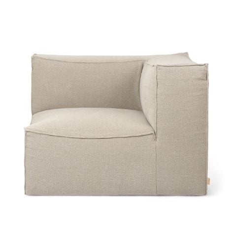Ferm Living Catena Sofa Armrest Left S400 Rich Linen - Natural