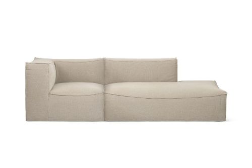 Ferm Living Catena Sofa Armlehne links S400 Rich Linen - Natur