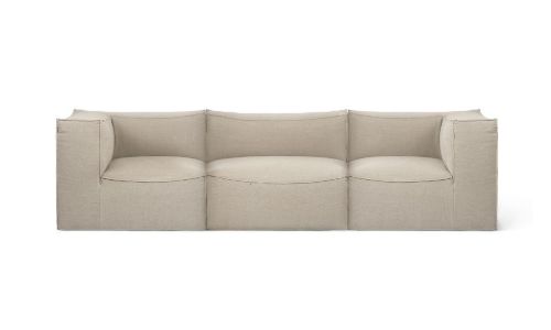Ferm Living Catena Sofa Armlehne Rechts S401 Rich Linen 76x119 cm - Natur