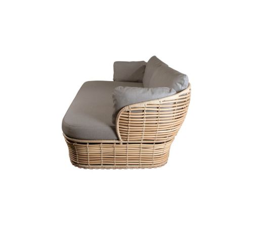 Cane-line Outdoor-Korb 2 Pers. Sofa inkl. Hynder L: 201 cm – Natur/Taupe
