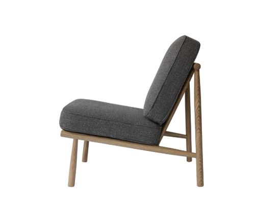Dux Domus Wood Sessel H: 71 cm – Eiche natur / Grau