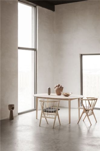 Sibast Furniture No 3 Tischverlängerung Ø: 120 cm – Weiße Öleiche