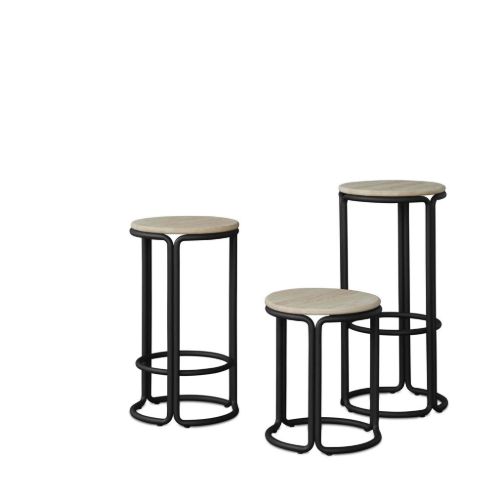 Please Wait to be Seated. Hardie Hocker H: 44 cm – Esche natur / Schwarz