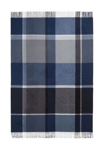 Elvang Manhattan Plaid 130 x 200 cm – Dunkelblau