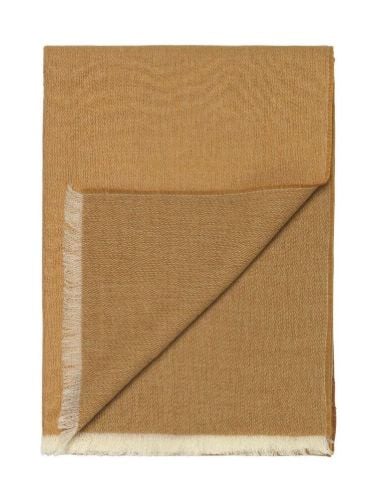Elvang Venice Plaid 130 x 190 cm - White/Yellow Ocher