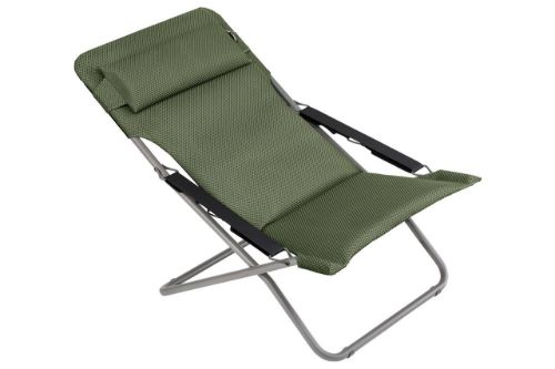 Lafuma Transabed Sunlounger BeComfort SH: 34 cm - Olive