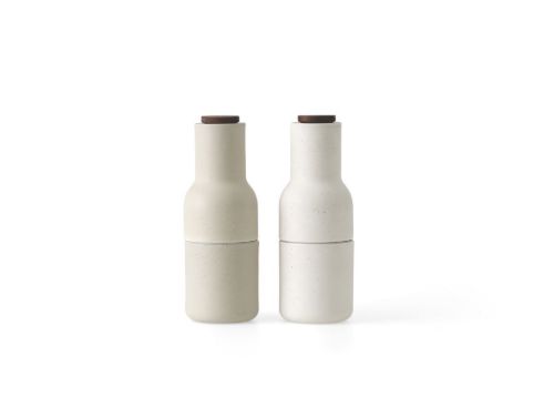 Audo Copenhagen Bottle Grinder Ceramic 2 pack - Sand/Walnut