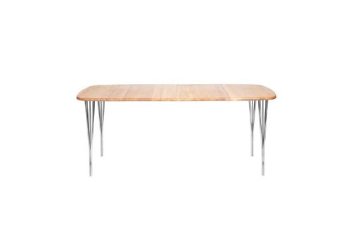 Haslev Symphony 86 Esstisch 90 x 90 cm – Geölte Eiche / Chrom