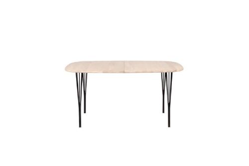 Haslev Symphony 88 Spisebord 90 x 150 cm - Hvidolieret Eg / Sort