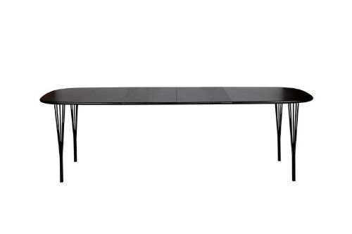 Haslev Symphony 88 Esstisch 90 x 150 cm – Eiche schwarz gebeizt und lackiert / Schwarz
