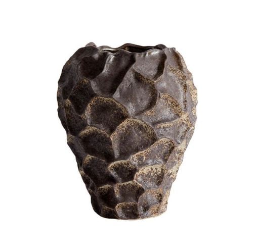 Muubs Soil Vase H: 21,5 cm  - Chocolate