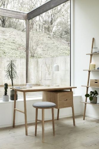 Hübsch Architect Skrivebord B: 120 cm - Natur/Eg