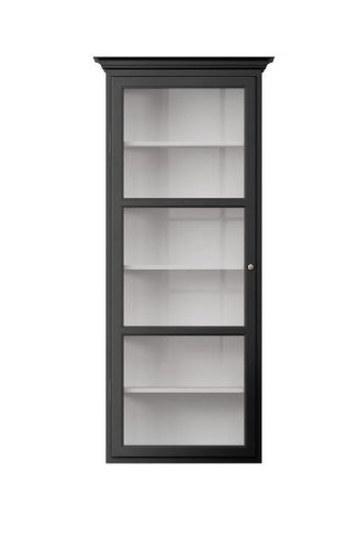 Lindebjerg Design Classic V4 Vitrineskab Venstrehængt Dør 70x170 cm - Black