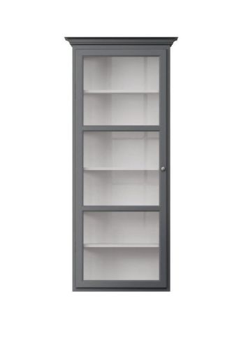 Lindebjerg Design Classic V4 Vitrineskab Venstrehængt Dør 70x170 cm - Anthracite