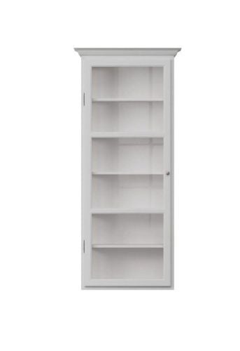 Lindebjerg Design Classic V4 Vitrineskab Venstrehængt Dør 70x170 cm - White