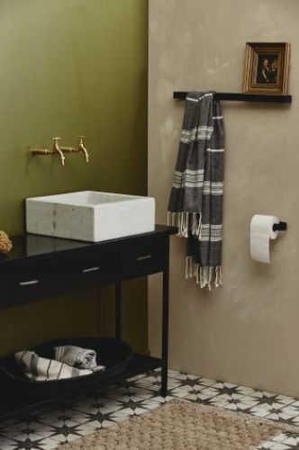 Nordal Sotra Toilettenpapierhalter L: 16,5 cm – Schwarzes Metall