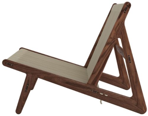 GUBI MR01 Initial Lounge Chair SH: 33 cm – Walnuss
