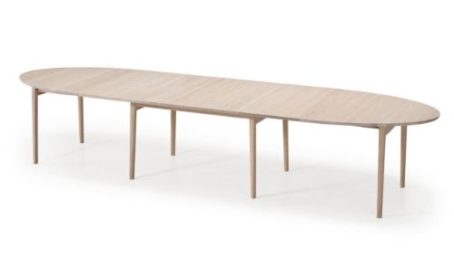 Skovby SM78 Esstisch 109x190 cm inkl. 2 zusätzliche Teller – weiß geölte Eiche