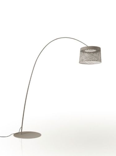 Foscarini Twiggy Grid Gulvlampe LED H: 205-215cm - Greige