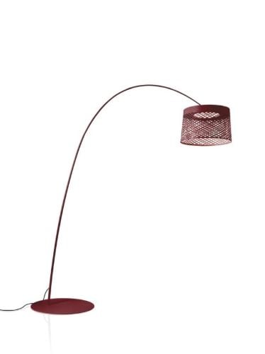 Foscarini Twiggy Grid Gulvlampe LED H: 205-215cm - Karmin