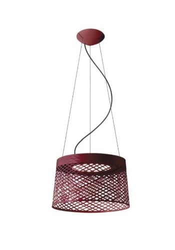 Foscarini Twiggy Grid Pendel LED Ø: 46cm - Karmin