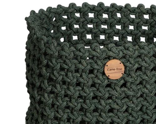 Cane-line Outdoor Soft Rope Kurv Stor Ø: 50 cm - Dunkelgrün