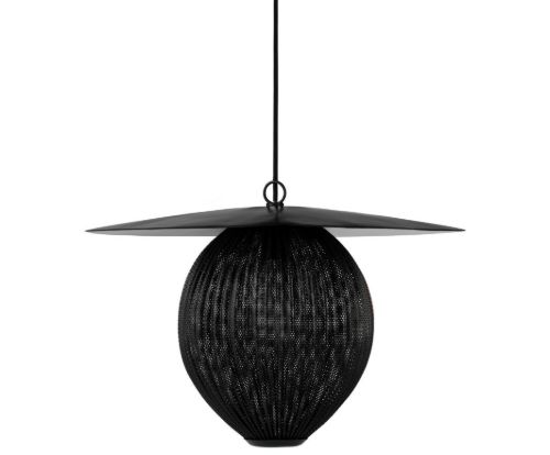 GUBI Satellite Pendel Medium Ø: 22 cm - Soft Black
