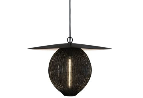 GUBI Satellite Pendelleuchte Medium Ø: 22 cm - Soft Black
