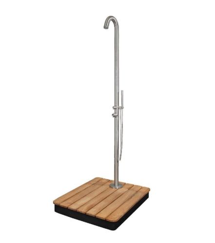 Cane-line Outdoor Lagoon Udendørs Bruser H: 229 cm - Rustfrit Stål/Teak