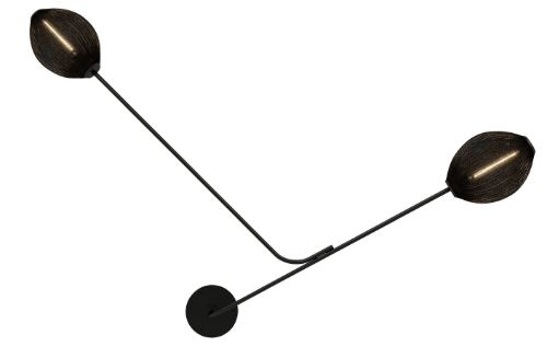 GUBI Satellite Wandleuchte H: 119 cm - Soft Black