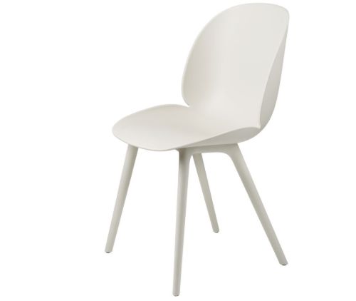 GUBI Beetle Outdoor Dining Chair SH: 45 cm - Alabaster White