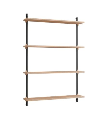 Moebe Wall Shelving Sets 115x85 cm - Oak/Black