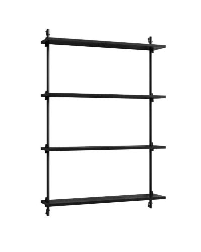Moebe Wall Shelving Sets 115x85 cm - Black
