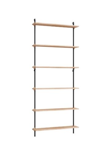 Moebe Wall Shelving Sets 200x85 cm- Oak/Black