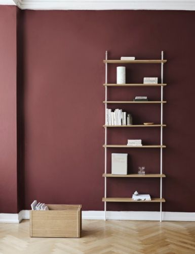 Moebe Wandregal-Sets 200 x 85 cm – Eiche/Weiß