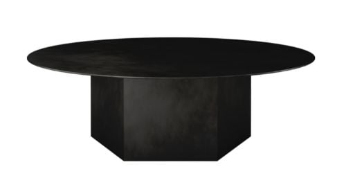 GUBI Epic Coffee Table Ø: 110 cm - Midnight Black Steel