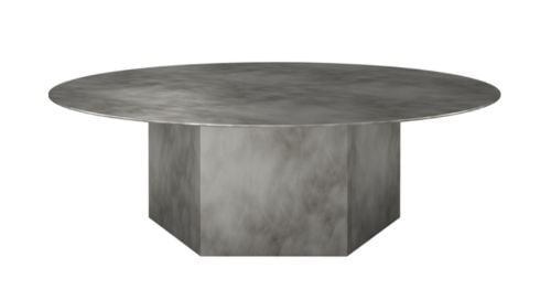 GUBI Epic Coffee Table Ø: 110 cm - Misty Grey Steel