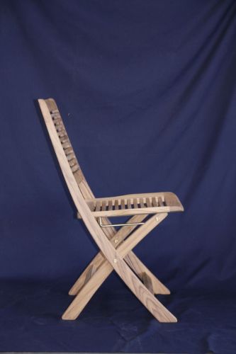 Kircodan Espresso Klappstuhl ohne Armlehne SH: 45 cm – Teak