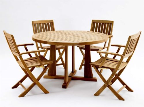 Kircodan Astor X Gartentisch Ø: 120 cm - Teak