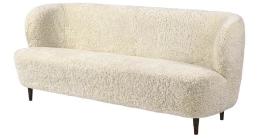 GUBI Stay Sofa Vollgepolstert SH: 40 cm – Räuchereiche/Mondlicht