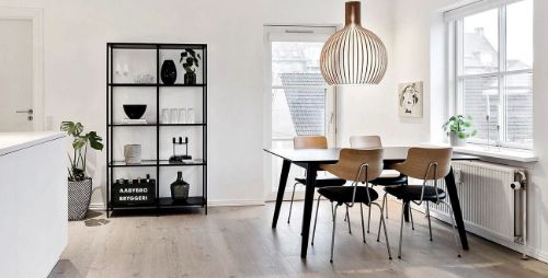 Vermund VL118 Stuhl SH: 46 cm – Chrom/Weiß geölte Eiche/Schwarze Sierra
