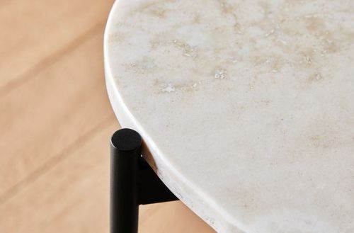Woud The Occasional Earth Table M L: 57,2 cm – Elfenbein
