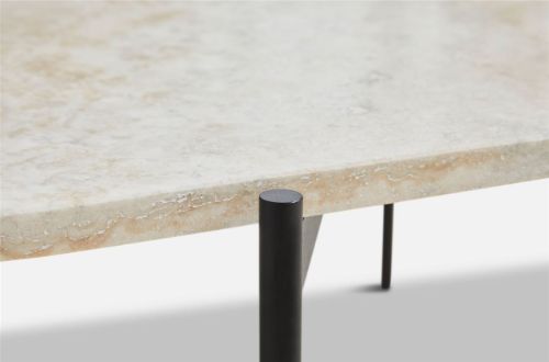 Woud La Terra Beistelltisch L B: 95 cm – Elfenbein