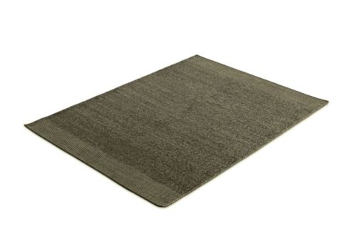 Woud Rombo Teppich groß 170 x 240 cm – Moosgrün