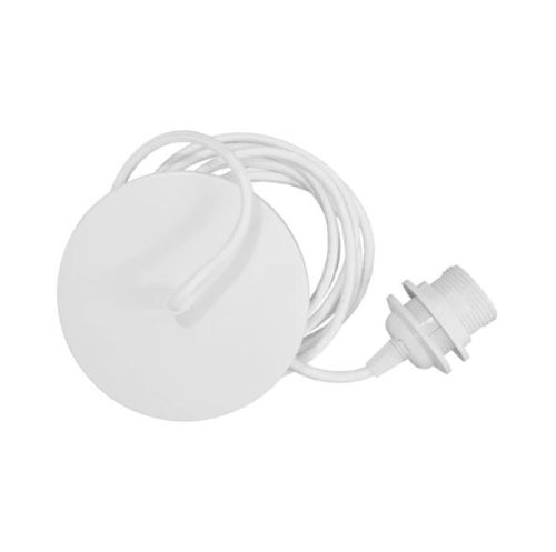 UMAGE Rosette Pendelophæng E27 inkl. Baldakin Ø: 14 cm L: 2,1m - Hvid