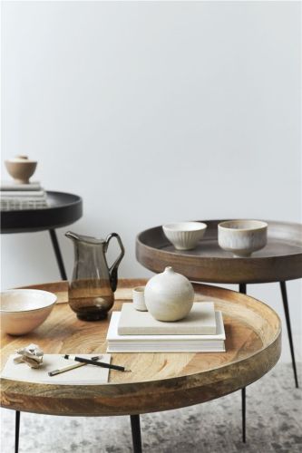 Mater Bowl Table Medium Ø: 46 cm – Circa Grau