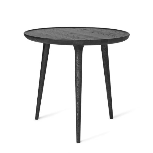 Mater Accent Sidebord Large Ø: 60 cm - Sortlakeret Egetræ